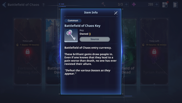 Solo Leveling Arise - Battlefield of Chaos Key