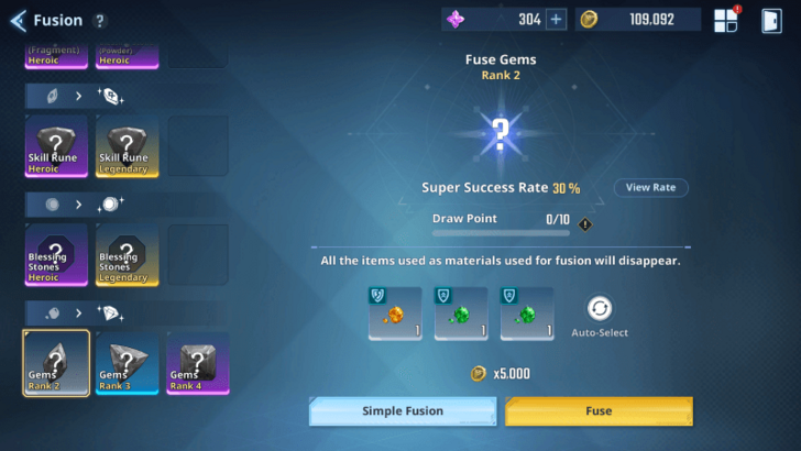 Solo Leveling Arise - Gems Fusion