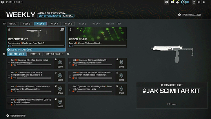 Modern Warfare 3 - JAK Scimitar Kit Challenges