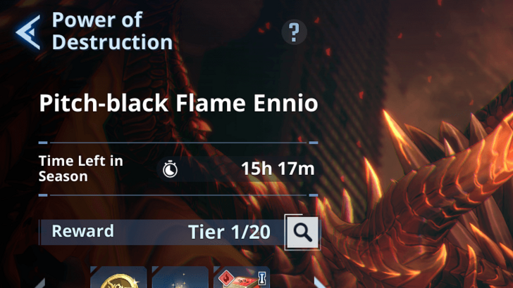 Power of Destruction Time Left in Season