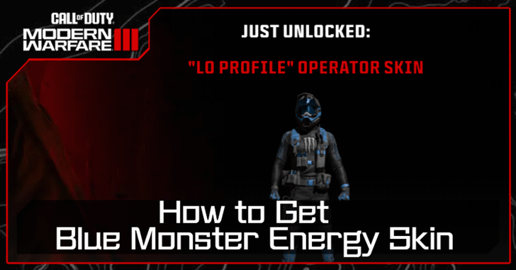 Modern Warfare 3 - How to Get Blue Monster Energy Skin
