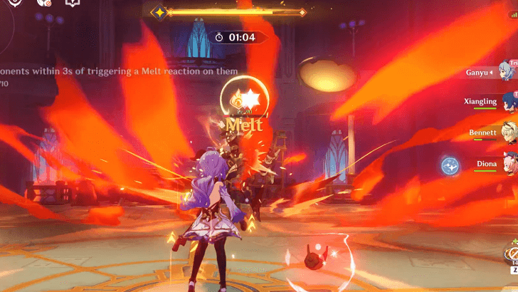 Genshin - Apply Cryo to Enemies Before Entering Phase Shift