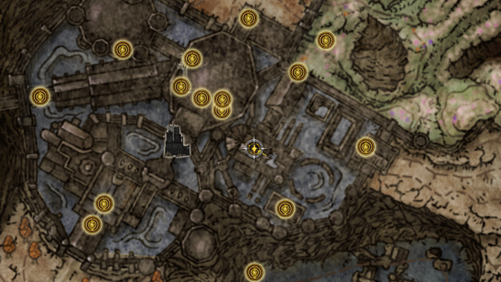 Elden Ring - Death Mask Helm Map Location