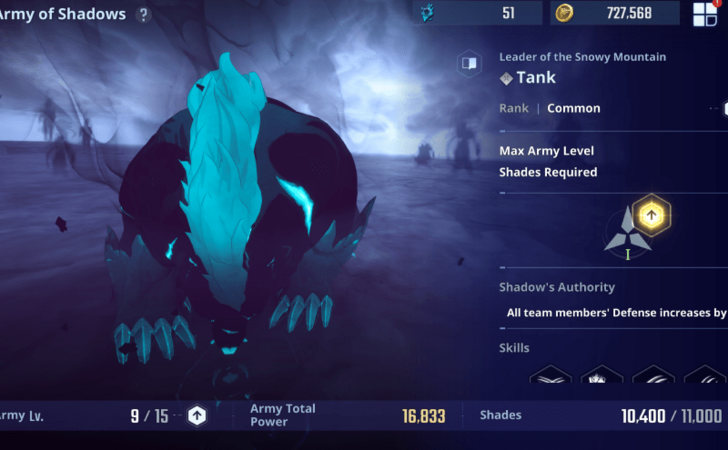 Tank - Reward Army of Shadows