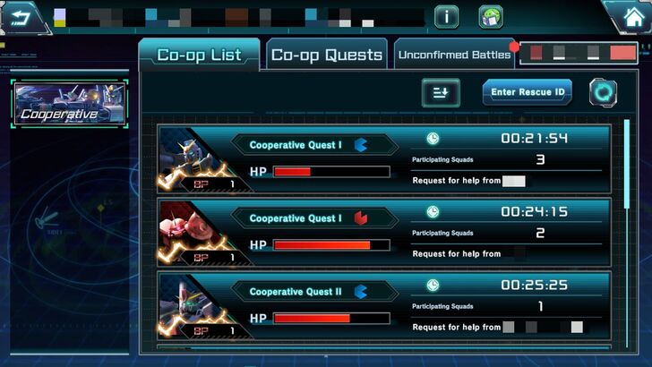 CoOp Quests - Mobile Suit Gundam U.C. Engage