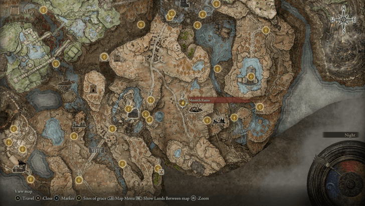 Elden Ring - Palm Blast Ash of War Map Location
