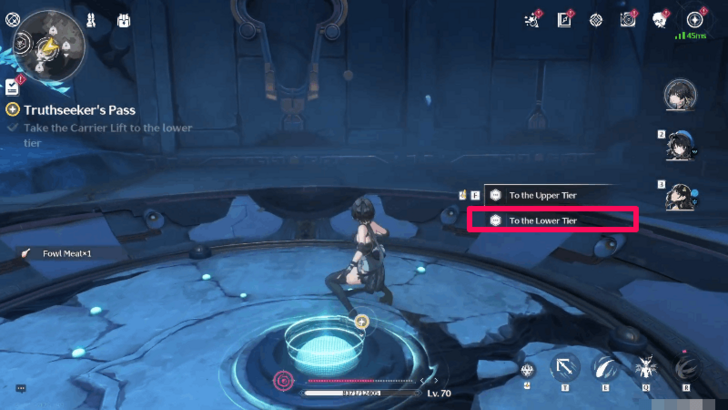 Wuthering Waves - Take the Carrier Lift to the lower tier