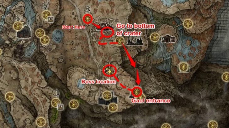 Curseblade Labirith Map Location