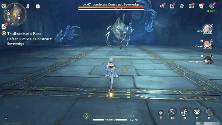 Wuthering Waves - Defeat Lumiscale Construct Severedge