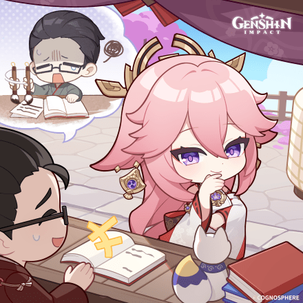 Genshin Impact - Yae Miko Birthday Art 2024