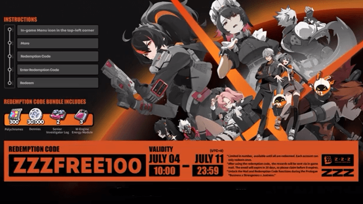 Zenless Zone Zero Redemption Code