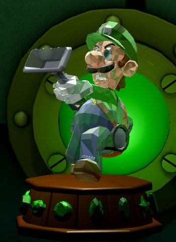 Haunted Towers Gems Luigi Statue