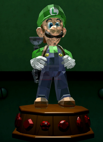 Old Clockworks Gems Luigi Statue