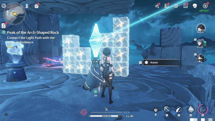 Wuthering Waves - Peak of the Arch-Shaped Rock - Rotate the Third Light Path