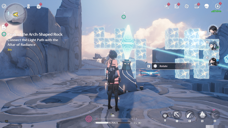 Wuthering Waves - Peak of the Arch-Shaped Rock -Rotate the First Light Path