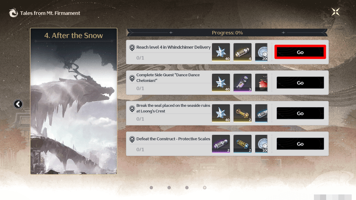 Wuthering Waves - Tales From Mt. Firmament - Track Task Locations