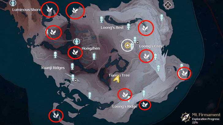 Wuthering Waves - All Frostbugs Locations