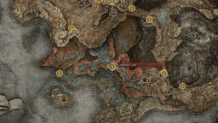 Elden Ring - Cerulean Coast Map Location