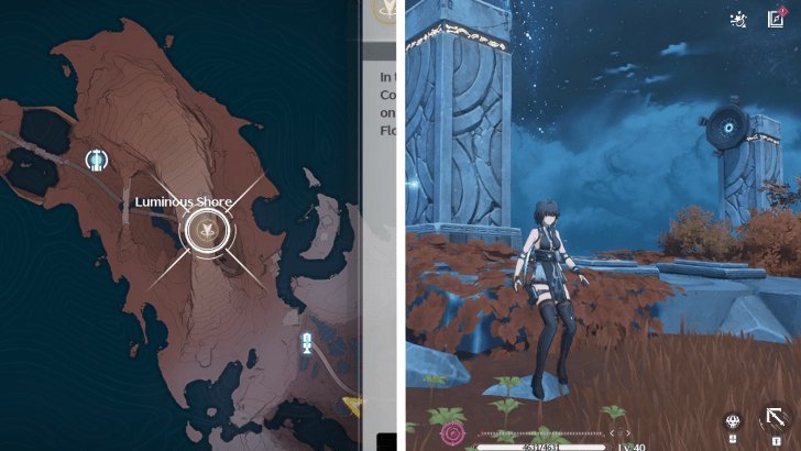 Wuthering Waves - Luminous Shore Stone Lift Challenge Location