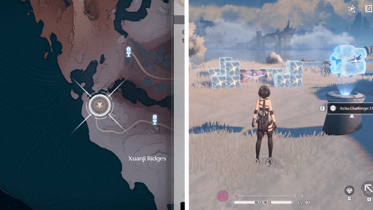 Wuthering Waves - Xuanji Ridges Echo Challenge Clang Bang Location