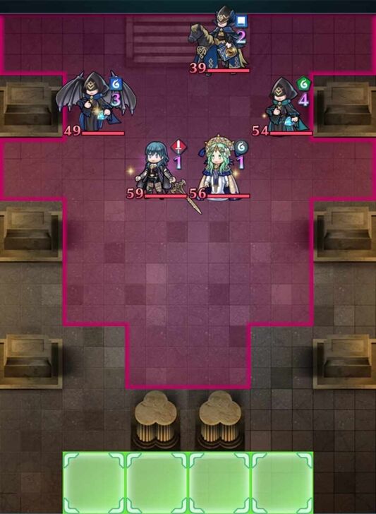 Fire Emblem Heroes - Rhea and Byleth Lunatic Map