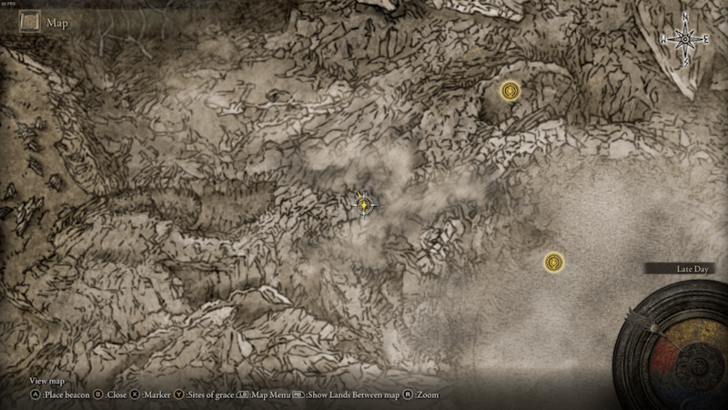 Elden Ring - Domain of Dragons Reward Map Location