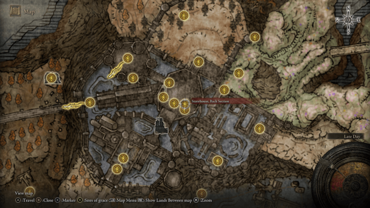 Elden Ring - Storehouse, Back Section Map Location
