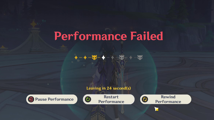 Genshin - Imaginarium Theater - Rewind or Restart Performance