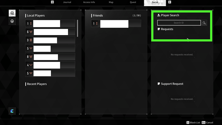 The First Descendant - Search for Player Name