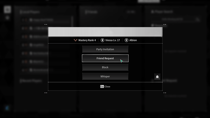 The First Descendant - Send Friend Request