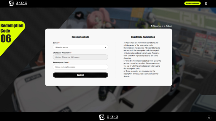 ZZZ - Redeem Code Site