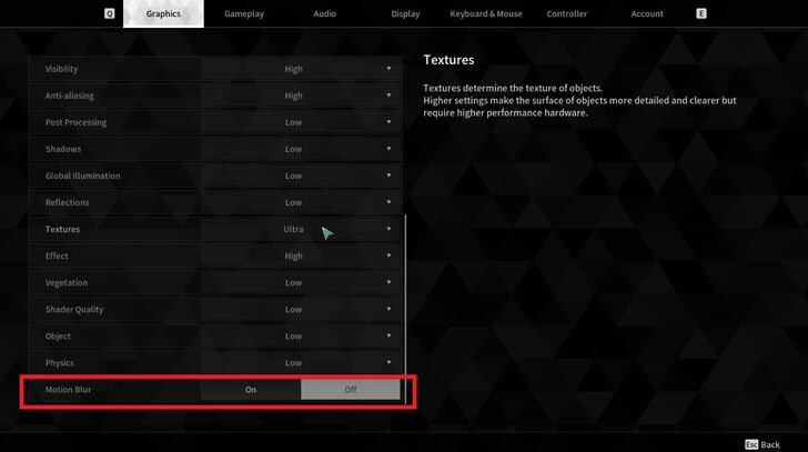 The First Descendant Settings Motion Blur