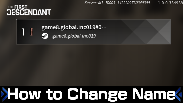 The First Descendant - How to Change Name