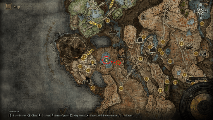 Ghostflame Dragon (Gravesite Plain) Map Location