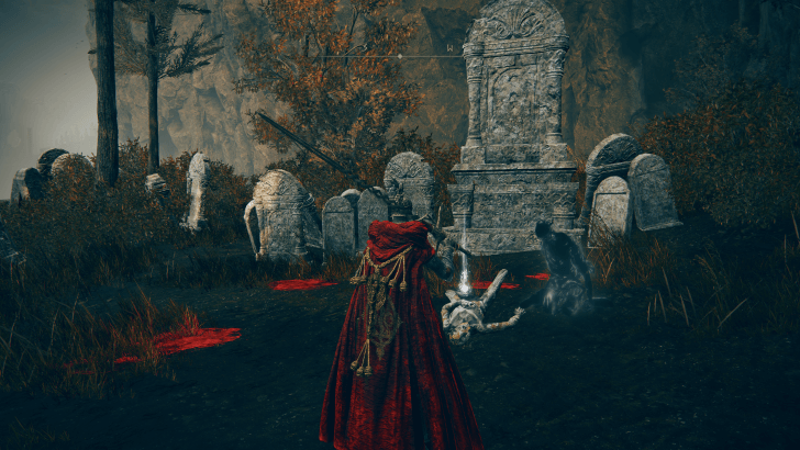 Elden Ring - Temple Town Ruins Grave Glovewort World View
