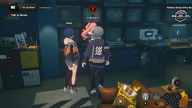 Zenless Zone Zero - Talk to Nicole in Video Store