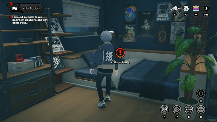 Go to Bedroom and Rest