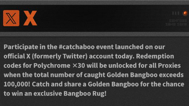 ZZZ - Participate in the Catchaboo Event on X