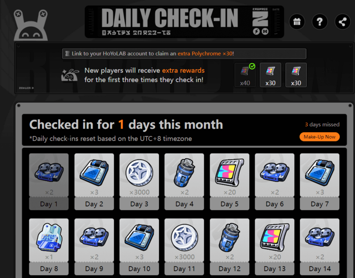 Daily Check-In Website