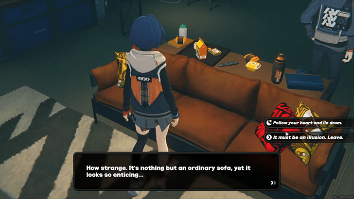 Prologue Intermission Rest on Sofa