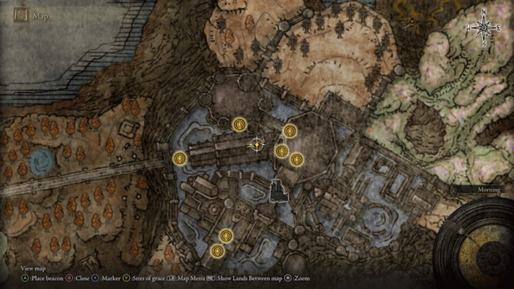 Elden Ring - Wall of Sparks Map Location