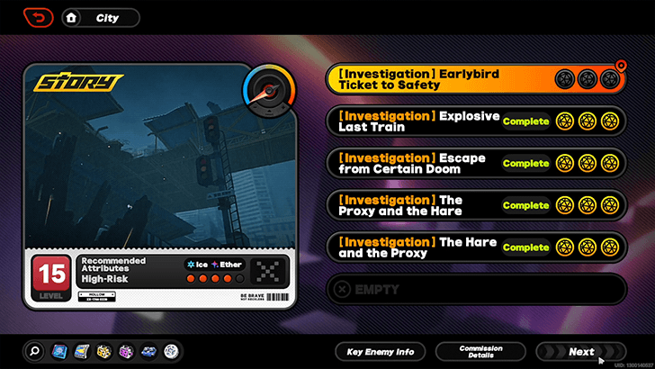 Investigation Earlybird Ticket to Safety