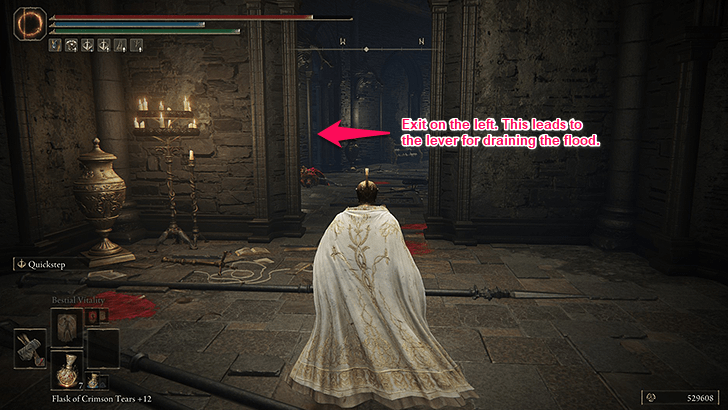 Elden Ring - F6 - Lower Floor in Chapel to the Lever