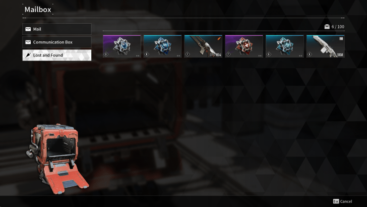 The First Descendant - List of All Items Mailbox Lost and Found