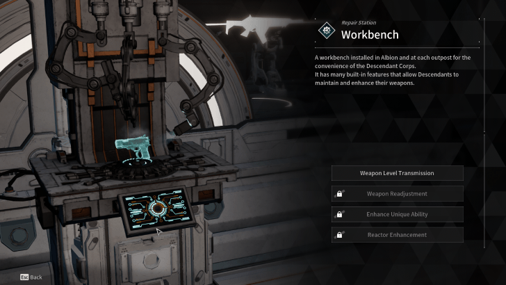 The First Descendant - List of All Items Workbench
