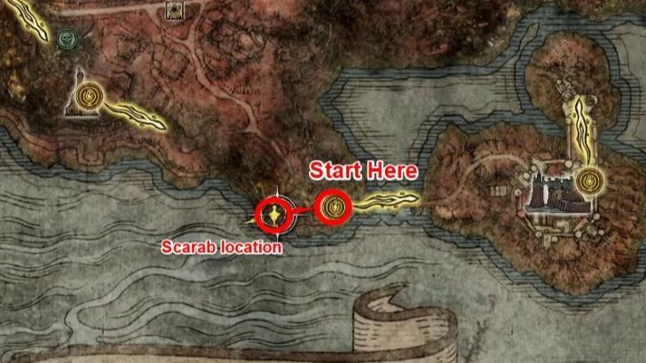 Cragblade Scarab Map Location