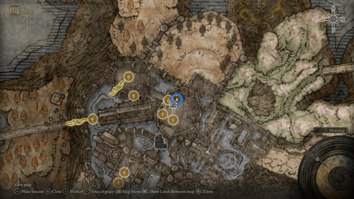 Elden Ring - Pearldrake Talisman +3 Map View