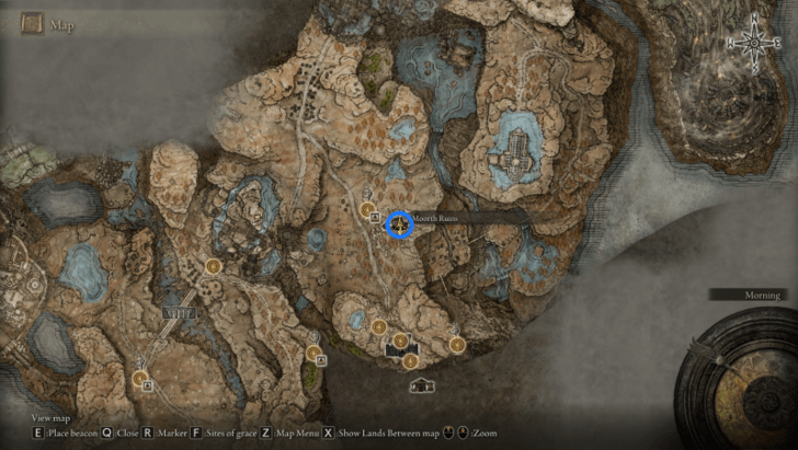 Elden Ring - Shattered Stone Talisman Map View