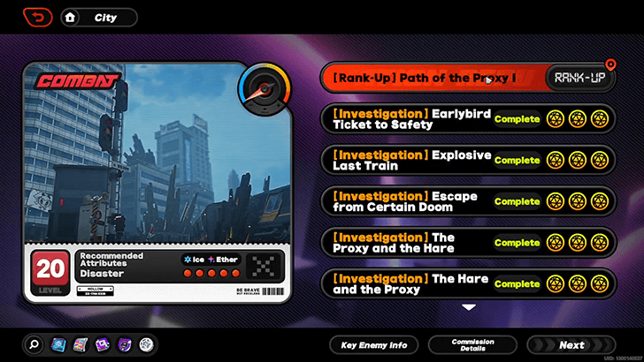 Rank Up Path of the Proxy I