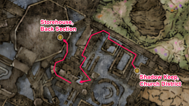 Elden Ring - Church District Path to Specimen Storehouse